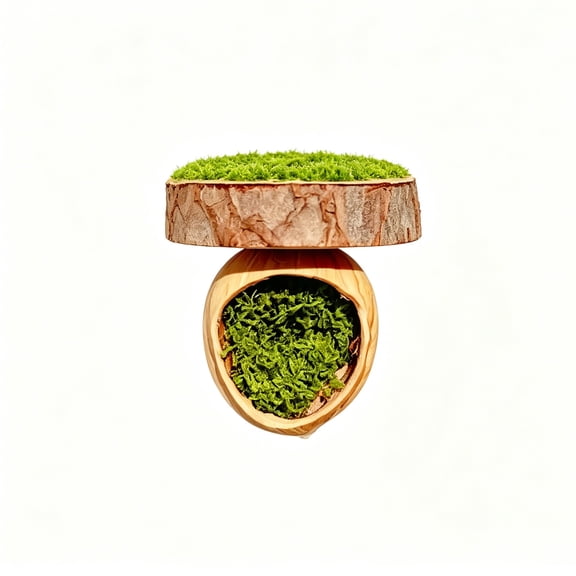 Jumping Spider Hideout, Climbing Platform Accessories, Enclosure Decor with Hideout for Spider Habitat Suitable for Jumping Spiders and Small Insects Green