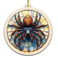 thumbnail image 1 of Jumping Spider Stained Glass Suncatcher Ornament – Holiday Ornament with Text for Loved Ones, Family & Friends, Christmas 2025 Decoration, 1 of 6