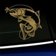 thumbnail image 1 of Jumping Trout - Vinyl Decal - Choose Color - [GOLD], 1 of 1