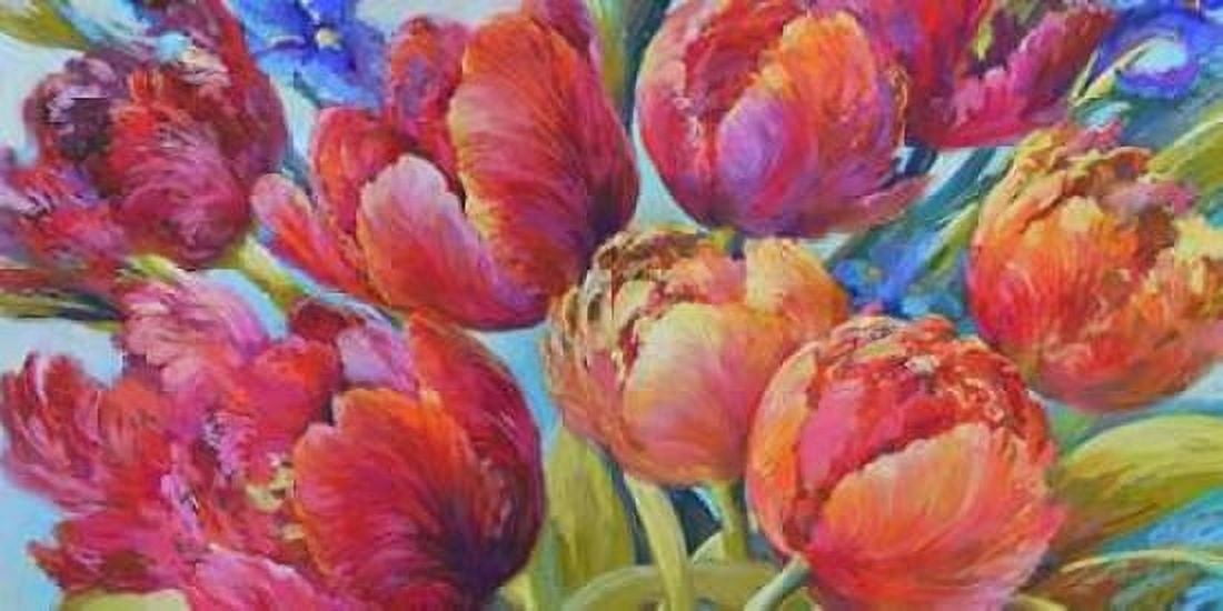 Jumping for Joy (detail) Canvas Art - Nel Whatmore (10 x 20)