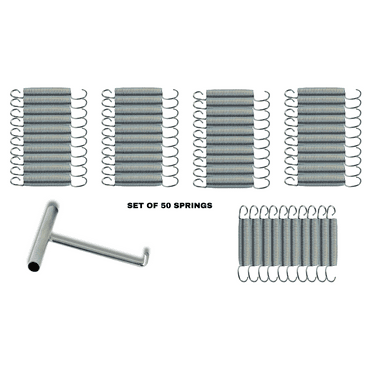 Jumpking Heavy Duty Trampoline Springs 3.5-inch for Trampolines, Stainless Steel Trampoline Replacement Springs including Spring Pulling Tool (set of 50)