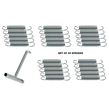 Jumpking Heavy Duty Trampoline Springs 5.5-inch for Trampolines, Stainless Steel Trampoline Replacement Springs including Spring Pulling Tool (set of 25)
