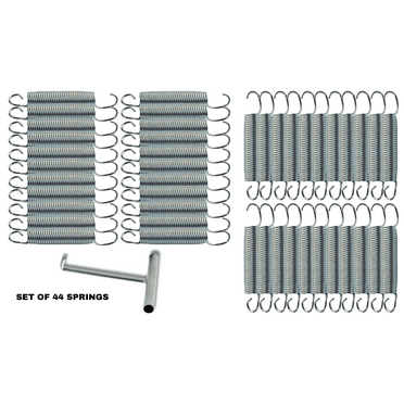 Jumpking Heavy Duty Trampoline Springs 7-inch for Trampolines, Stainless Steel Trampoline Replacement Springs including Spring Pulling Tool (set of 44)