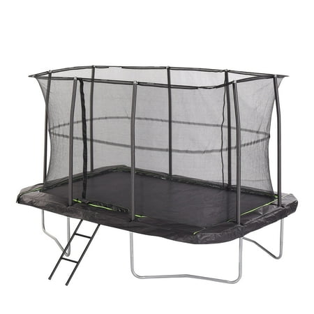 Jumpking 7ft x 10ft Rectangular Trampoline with Patented Safety Enclosure, Heavy-Duty Frame, and Powder-Coated Ladder