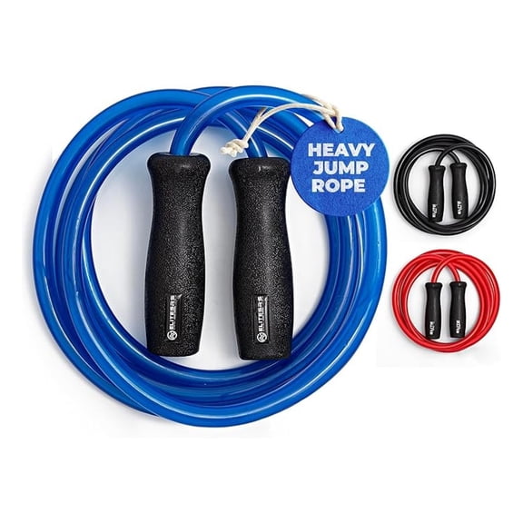 Jumps Muay Thai 2.0 Weighted Jump Rope - Designed for High-Intensity Training, Muay Thai, & MMA Workouts - Heavy 1.3lb PVC Jump Ropes for Fitness