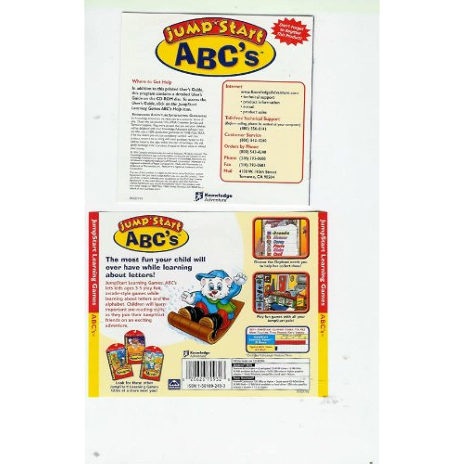 Jumpstart Abcs Learning Games CdRom