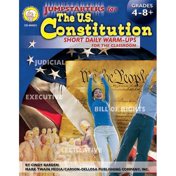 Pre-Owned Mark Twain - Jumpstarters for the U.S. Constitution, Grades 4 - 8 (Paperback) 1580373046 9781580373043