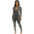 thumbnail image 1 of Jumpsuit Cropped Jacket Set (M, Black), 1 of 7