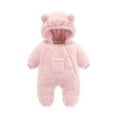 thumbnail image 1 of Jumpsuit Jumpsuit with Bear Ear Hood Bodysuit Long Sleeve Baby Christmas Outfit for Baby 9-12 Months, 1 of 4