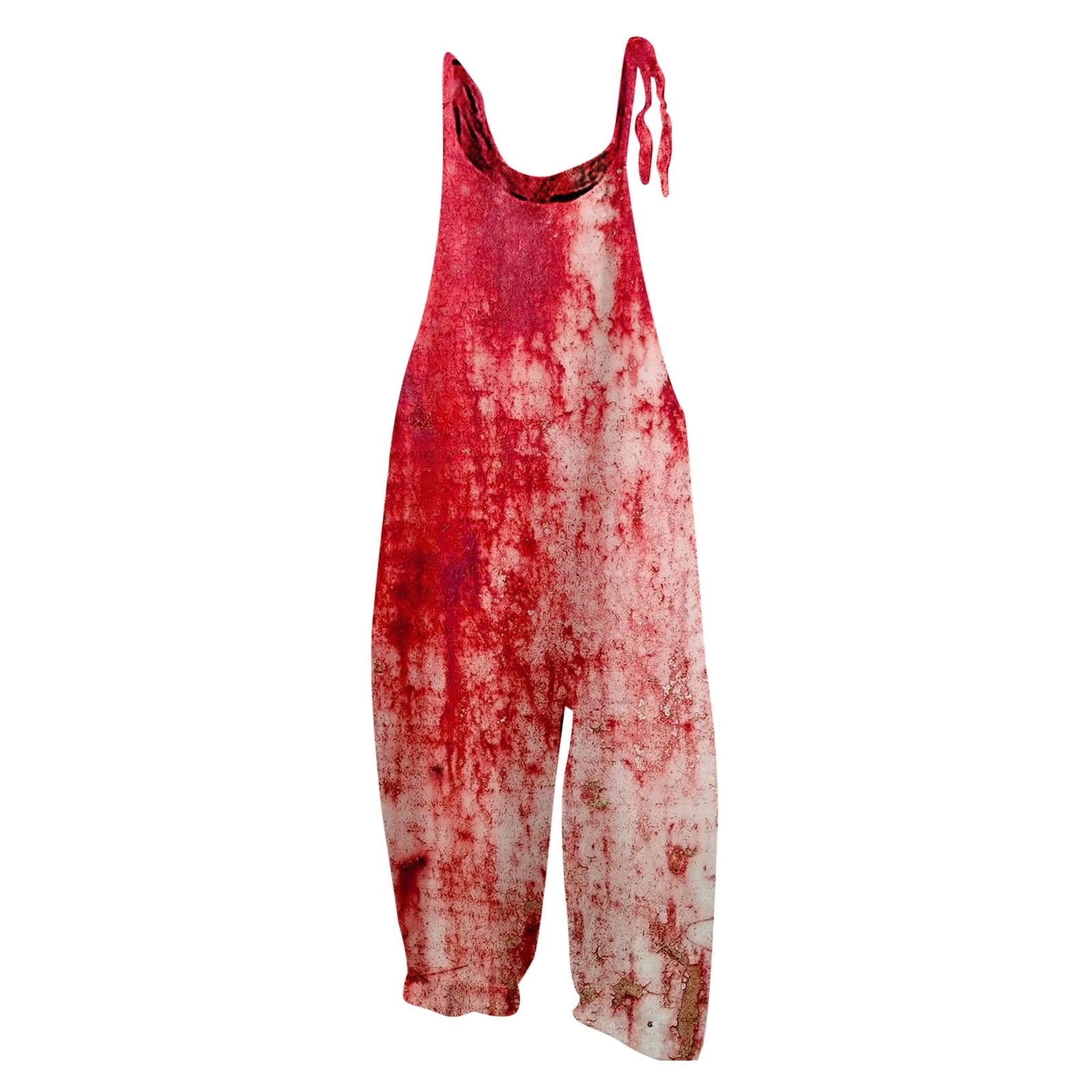 Jumpsuit Women Print Retro Casual Suspender Long Trousers Date Night ...