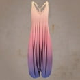thumbnail image 1 of Kagetolytai Jumpsuit for Women Plus Size Women's Casual Print Loose Large Size Casual Sleeveless Strappy Jumpsuit Lounge Sets for Women Pink 5XL, 1 of 3
