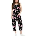 thumbnail image 1 of Jumpsuit for Girls Loose Sleeveless Jumpsuit Girls Summer Outfits with Pockets Kids Clothes Girls Size for Girls 7-8Years, 1 of 6