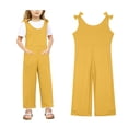 thumbnail image 1 of Jumpsuit for Girls Spaghetti Straps Romper Pants with Pockets Girl Back To School Outfits 7-8 Years, 1 of 5