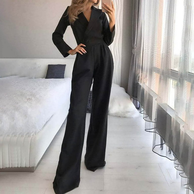 Black romper pants sales