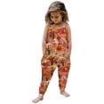 thumbnail image 1 of Jumpsuits For Girls 9-10 Halloween Sleeveless Pumpkin Print Casual Spaghetti Strap Loose Romper Long Pants with Pockets Toddler Girls Clothing Z0E-Red, 5-6 Years, 1 of 5