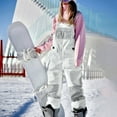 thumbnail image 1 of Jumpsuits Men Womens Waterproof Snowpants Windproof Ski Bib Pants Winter Outdoor Warm Overalls Gray S, 1 of 4