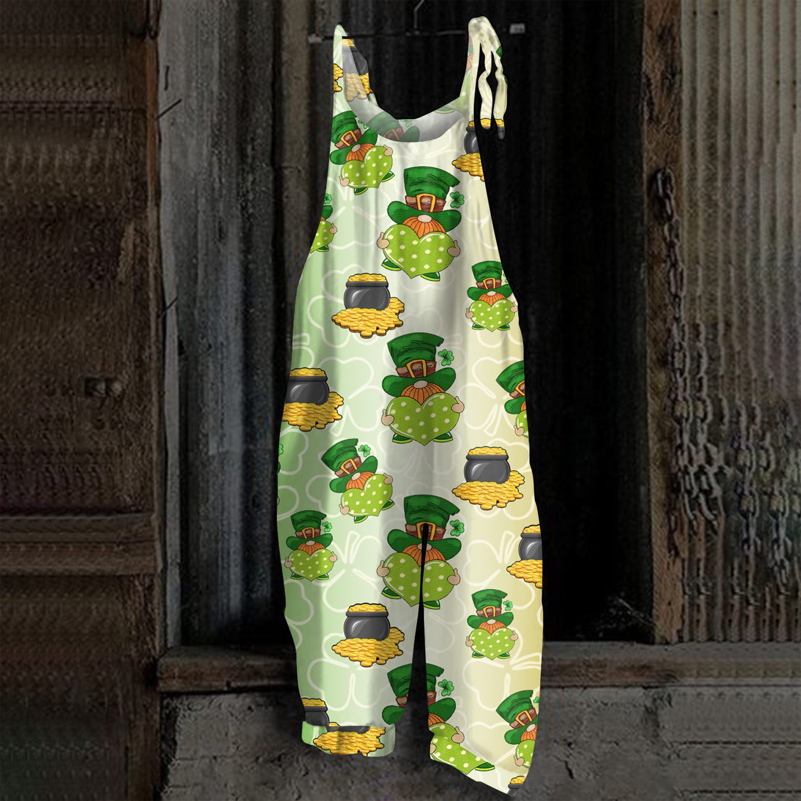 Fleece Warm Overalls Loose Casual Jumpsuits