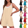 thumbnail image 1 of Jumpsuits for Women Fashion Bib Pants Overalls Baggy Rompers Shorts with Adjustable Shoulder Straps Women Casual Wide Leg Suspender Jumpsuits with Pockets, 1 of 9