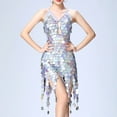 thumbnail image 1 of Jumpsuits for Women Dgankt Women's Sequins Tassel Dance Costume 20s Flapper Cocktail Party Dresses Rumba Latin Ballroom Sequin Camisole Skirt, 1 of 9