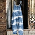 thumbnail image 1 of Jumpsuits for Women Dressy Summer One Piece Sleeveless Boho Floral Wide Leg Romper Beach Vacation Cruise Outfits, 1 of 2
