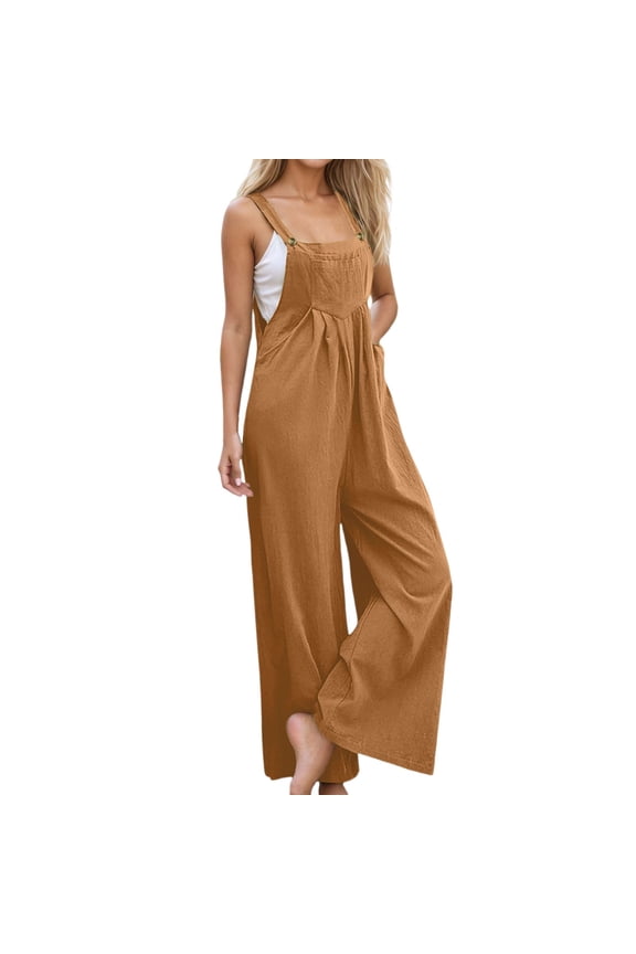 Jumpsuits for Women Dressy Casual Dungarees Pocket Overall Playsuit All Seasons Trendy Versatile Weekend Relaxed
