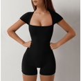 thumbnail image 1 of Jumpsuits for Women Square Neck Wide Leg Full Length Romper Playsuit, 1 of 8