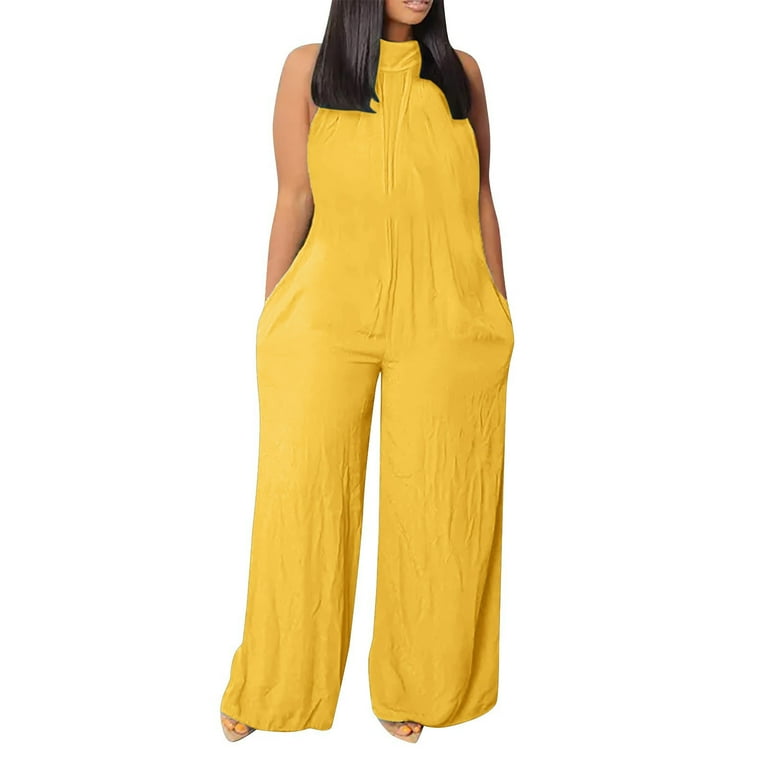 Casual Street Solid Solid Color O Neck Loose Jumpsuits(4 Colors)