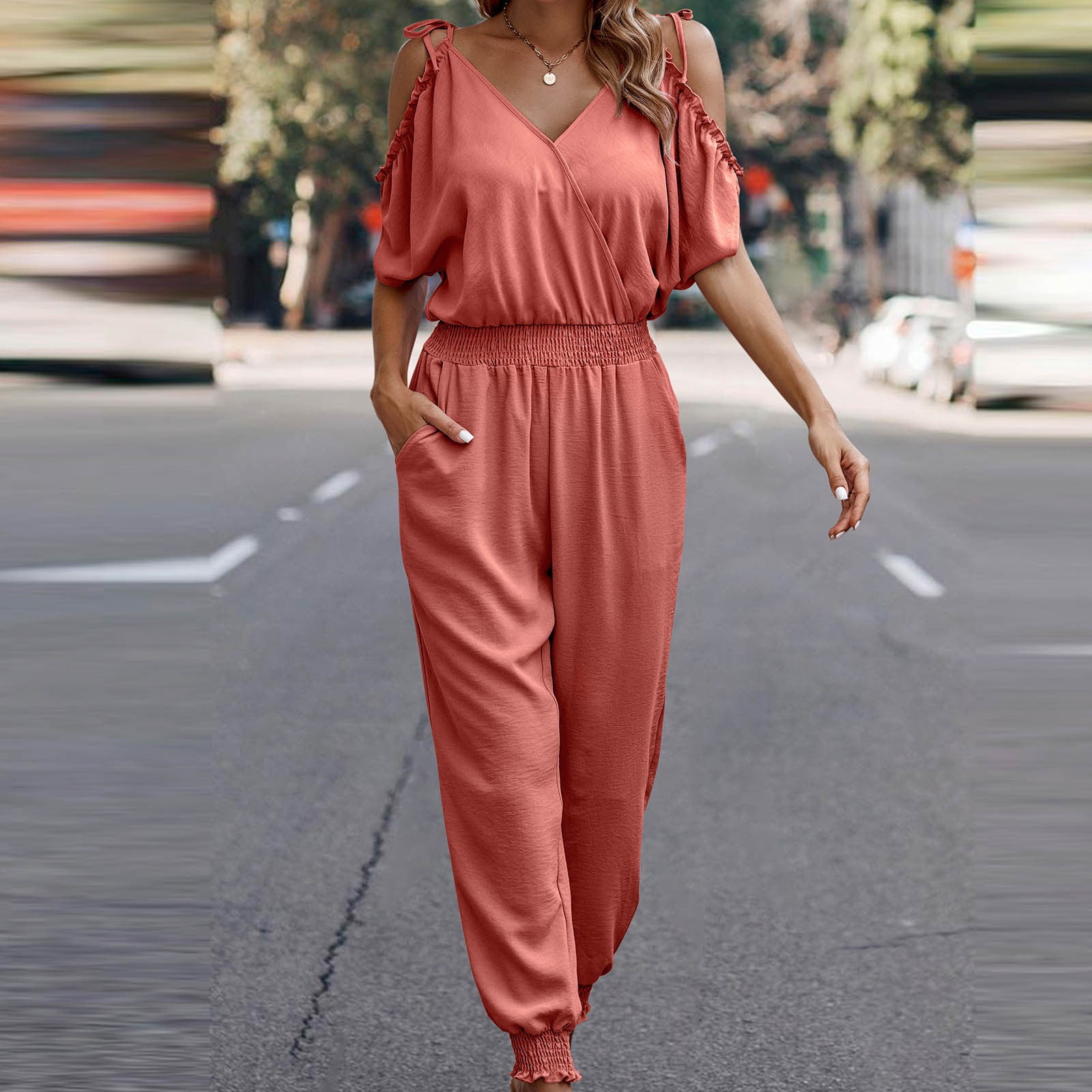 Plus size dressy jumpsuits with sleeves cheap