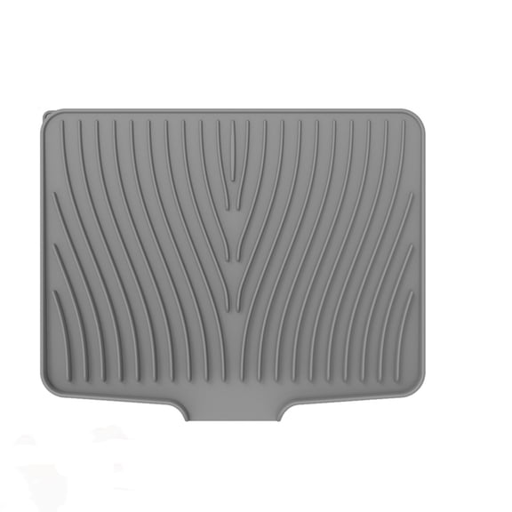 JunJuxs Gray Open Drain Mat 15.7 Inch x 13 Inch Perfect for Kitchen or Bathroom Use