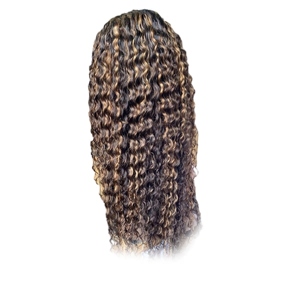 JunYeShi 13x6 HD Deep Wave Lace Frontal Wig: 22-32 Inch Curly Human Hair Wigs, Water Wave Lace Closure Wig, High-Density Lace Front Wig.