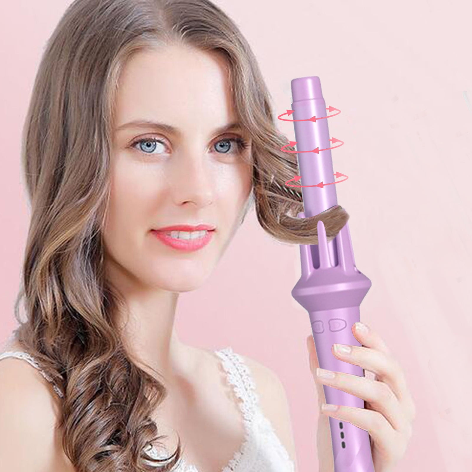 Hoson 9mm Thin Ceramic Curling Iron 3 8 inch Barrel LCD Display 9 Heat Settings Include Glove Golden Walmart