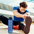 thumbnail image 1 of JunYeShi 32oz Motivational Water Bottle with Time Marker - BPA-Free Sports Water Bottle with Leakproof Lid, Wide Mouth, Fast Water Flow, Squeeze Ejection Opening, Hydration Tracker for Gym, Running, 1 of 8