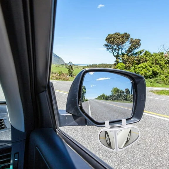 JunYeShi Car Double Vision Auxiliary Mirror 360掳 Adjustable Rear View Blind Spot Reflector,Safe Reversing and Driving