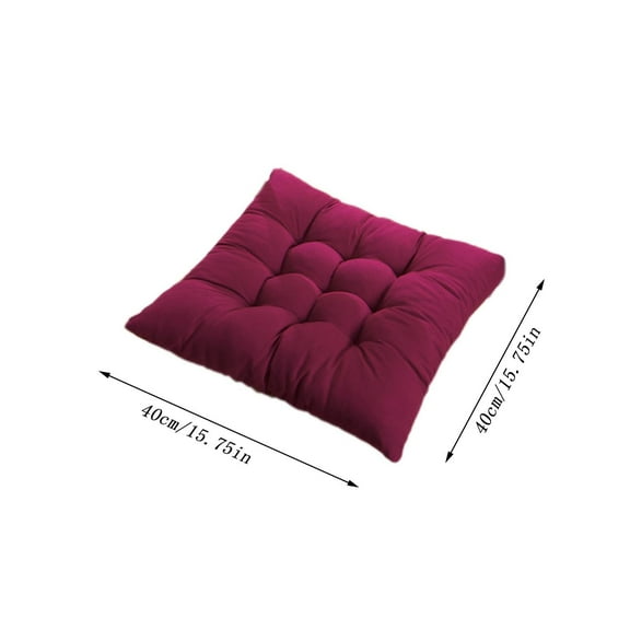 JunYeShi Chair Seat Cushion Pads for Indoor Outdoor Garden Use - Soft Chair Pads for Home, Kitchen, office, Patio Furniture, Comfortable Seat Cushions, Non-Slip Bottom, Durable, Washable, Set of 4