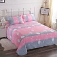 thumbnail image 1 of JunYeShi Clearance Under $2.00 1Pc Boho Floral Printed Sheet Set Queen Size, Soft Botanical Pattern Microfiber Sheets, 1 of 6