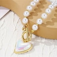 thumbnail image 1 of JunYeShi Clearance Under $2.00 Mother's Day Jewelry, Pearl Love Pendant Necklace, Heart-shaped Necklace, Female Love Necklace, 1 of 5