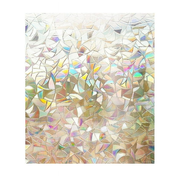 JunYeShi Clearance Window Film-Electrostatic Glue-Free,Colorful Frosted Bathroom Glass Sticker,Light Opaque Frosted Window Sticker