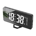 thumbnail image 1 of JunYeShi Digital Alarm Clock, LED Display, Electronic Stereo Clock, Snooze Function, 12/24H Time, Temperature Display, Plug-In Version, Modern Desk Clock, Compact, 1 of 6