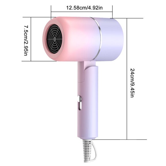 JunYeShi Fashionable Folding Hair Dryer Negative Anion Hair Dryer Household Appliances