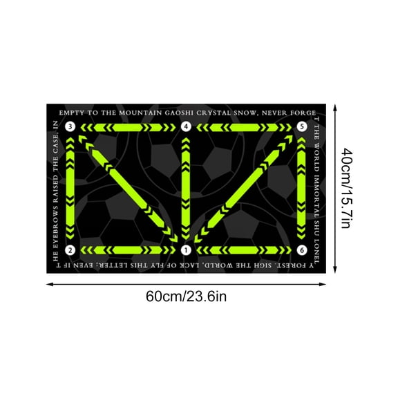 JunYeShi Football Training Mat for Kids and Gym Use - Soccer Control Training Accessories, Non-Slip Rubber Gym Mat for Ball Practice, Children's Sports Gear, Indoor Outdoor Exercise