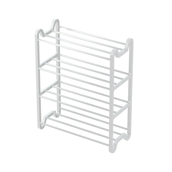 JunYeShi Four-Tier Shoe Rack with Handrail - Compact Entryway Shoe Storage Cabinet - Space-Saving Organizer for Home and Bedroom, Durable and Stylish Design, Easy Assembly, Ideal for Small Shoes