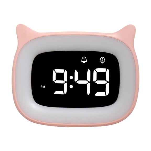 JunYeShi LED Digital Electronic Clock, Alarm Clock, Stereo Display, Snooze Function, 12/24H Time, Temperature Sensor, Battery Operated, Modern Clock Design
