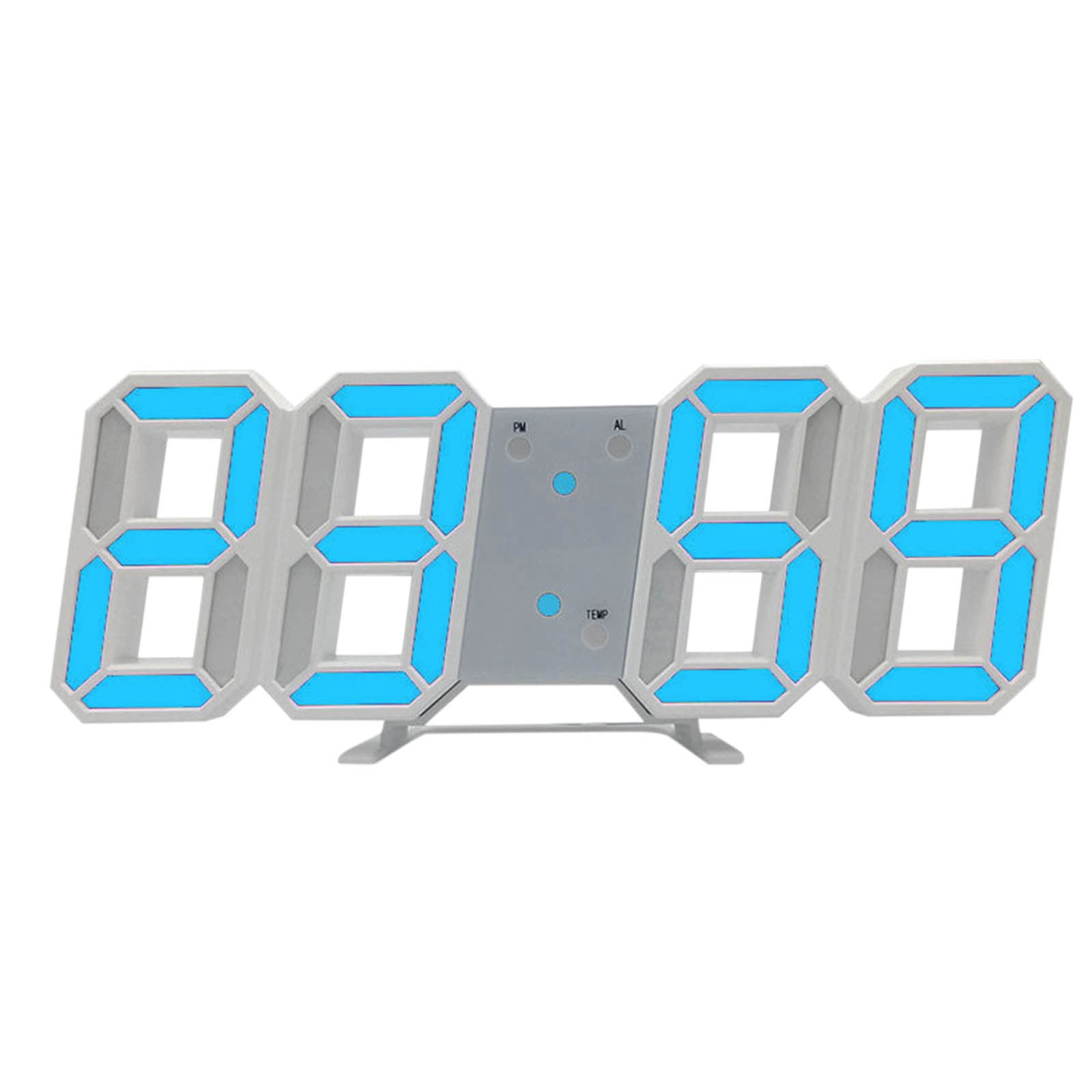 JunYeShi LED Digital Wall Clock with Glowing Night Mode - Adjustable ...