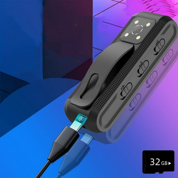 JunYeShi Mini Full HD 1080P Camera, Micro Body Camcorder, Night Vision, DV Video Recorder, Voice Recording, Smart Home Surveillance, Compact and Portable Design