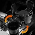 thumbnail image 1 of JunYeShi Multifunctional Rotating Car Cup Holder - Car Center Console, Beverage Splitter, Double Layer Storage Rack, Space-Saving, Easy Access, Ideal for Travel, 1 of 8