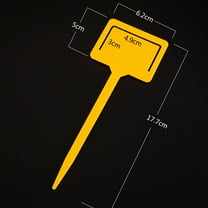 JunYeShi Plant Labels 10pcs Plant Tags T Type Markers Plastic Garden Signs Identification Stakes Garden Markers for Outdoor