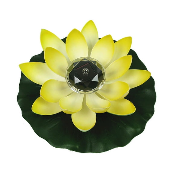 JunYeShi Solar Powered LED Flower Lights - Floating Garden Pond Pool Lamp - Waterproof Solar Flower Lights for Outdoor Yard Decoration
