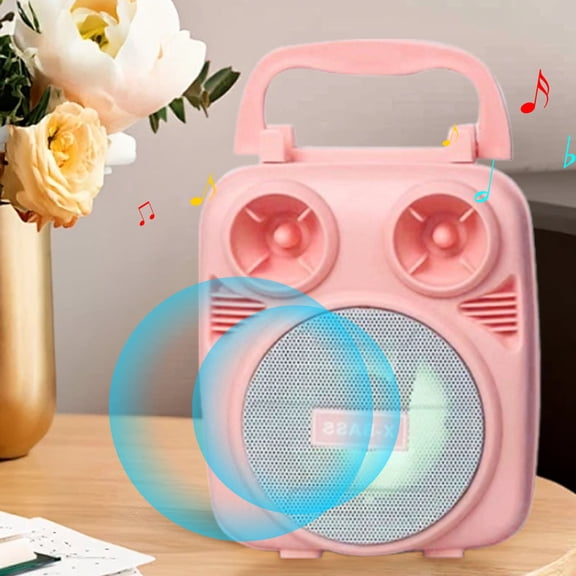 JunYeShi Wireless Bluetooth Speaker K Song Volume Home Outdoor Mobile Phone Card Subwoofer Portable Speaker Radio/USB/