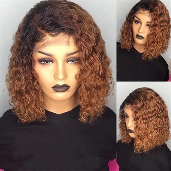 JunYeShi Women Natural Sexy Short Wavy Curly Synthetic Wig Fsahion Parting Wigs Roll