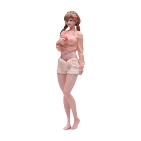 JunZheHub 1/18 Girl Miniature Figure Micro Landscape Decor Mini People Figurine Mini Model